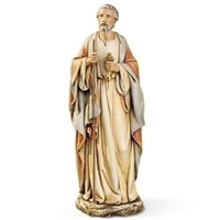 10.5" ST. PETER WITH KEYS STATUE