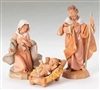 3-PIECE SET, 5" HOLY FAMILY, BOXED