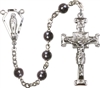 SILVER PLATE HEMATITE ROSARY