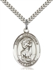 7022SS/24S <br/>Sterling Silver St. Christopher Pendant