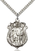 5694SS/24S <br/>Sterling Silver St. Michael the Archangel Pendant