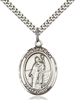 St. Patrick Medal<br/>7084 Oval, Sterling Silver