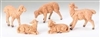 5 PIECE SET 5" SHEEP NATIVITY FIGURES, FONTANINI