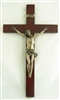 14" Crucifix-Veronese, Cold Cast Bronze Corpus, Wood Cross