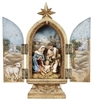 10" HOLY FAMILY TRIPTYCH FIGURE