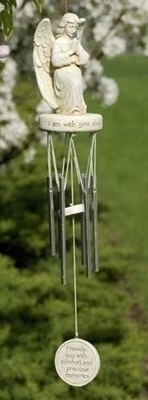 18" PRAYING ANGEL WIND CHIME