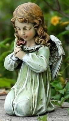 12" KNEELING ANGEL STATUE