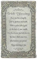 8" IRISH BLESSING WALL PLAQUE
