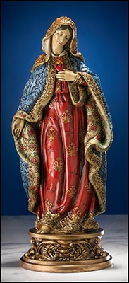 9" Immaculate Heart of Mary Statue
