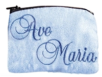 Ave Maria Embroidered Rosary Case