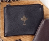 Black Leather Rosary Case