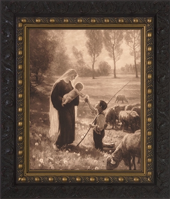Gift of the Shepherd Framed Image, 5.5" X 8.5"