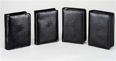 LOH Leather Zipper Case Set of 4 (Black)
