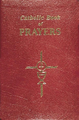 Catholic Book of Prayers Burgundy Leather