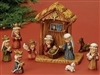 11 PIECE SET 8" STABLE & NATIVITY PAGEANT