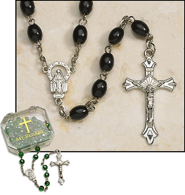 Black Oval Rosary