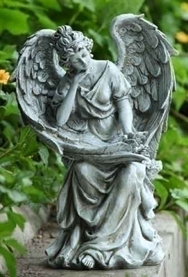 13" ANGEL IN THOUGHT FIGURE
