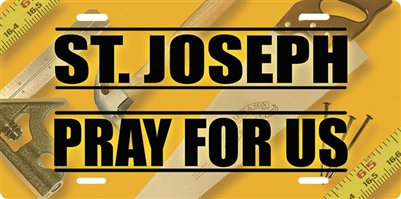 St. Joseph Pray for Us License Plate