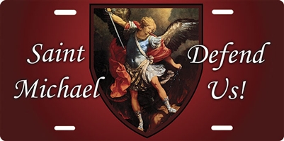 St. Michael (Red) License Plate