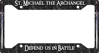 St. Michael Defend Us Plate Frame