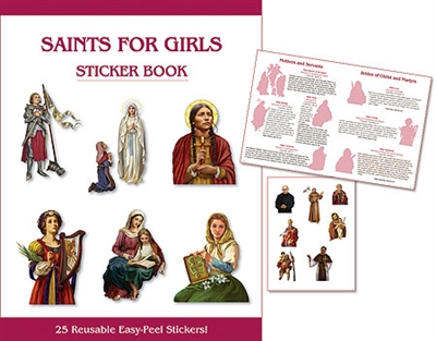 Saints for Girls Sticker Book