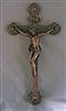 Crucifix, Hand-Painted, Cold-Cast Bronze, 20"