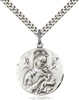 0567SS/24S <br/>Sterling Silver O/L of Perpetual Help Pendant