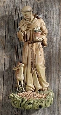 12" ST. FRANCIS BIRD FEEDER, JOSEPH STUDIO