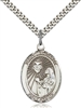 St. Margaret Mary Alacoque Medal<br/>7072 Oval, Sterling Silver