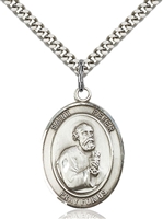 St. Peter the Apostle Medal<br/>7090 Oval, Sterling Silver