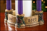 Joy Faith Love Hope Advent Wreath