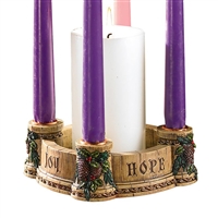 Joy Faith Love Hope Advent Wreath