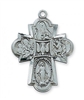 ANTIQUE SILVER FOUR-WAY MEDAL