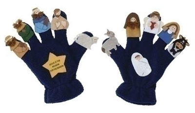6.5" NATIVITY PUPPET GLOVE, 2 PIECE SET