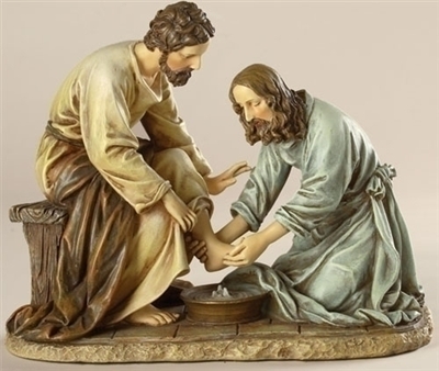 6.5" JESUS WASHING FEET