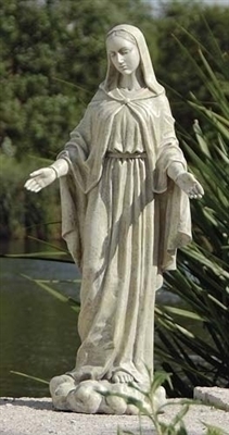 24" Our Lady of Grace Outdoor Statue