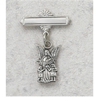 STERLING SILVER GUARDIAN ANGEL BABY PIN