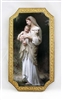 Innocence by Bouguereau Florentine Plaque, 5x9