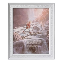 Guardian Angel in Rapids White Finish Frame, 9.5x11.5