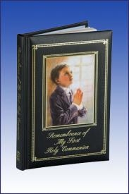 Remembrance of My First Holy Comm Blessings Children's Mass Book/Padded-Boy