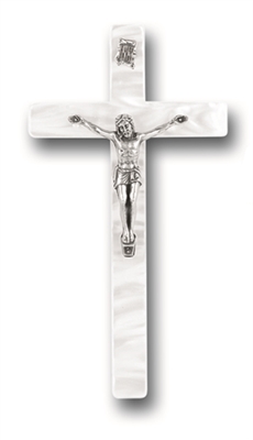 7 inch Pealized White Cross
