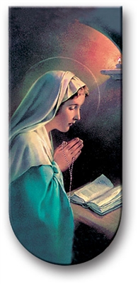Madonna Praying 3in Magnetic Bookmark w/Prayer