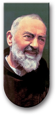 St. Pio 3in Magnetic Bookmark w/Prayer