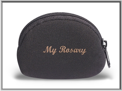 Black Neoprene Rosary Pouch