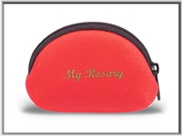 Red Neoprene Rosary Pouch
