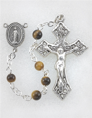 Genuine Tiger-eye 4mm Rosary