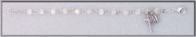 5mm Crystal Bead Rosary Bracelet, 5.5 in