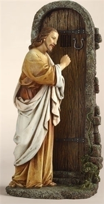 12" Jesus Knocking at the Door Statue