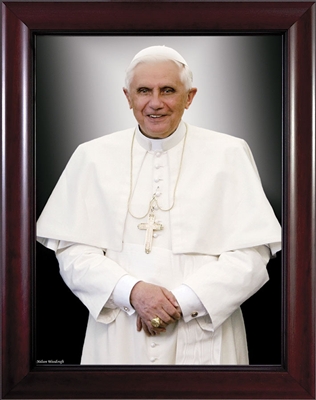Pope Benedict Formal Framed Image, 8" X 10"