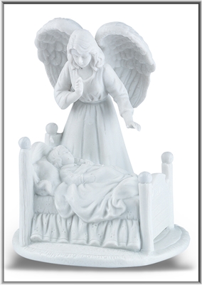 5.5" Guardian Angel with Baby Nightlight